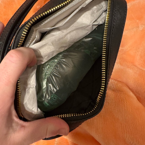 Michael Kors Black Crossbody Bag with Gold Accents - Picture 2 of 3